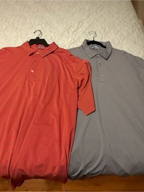 Genteal Men's Striped Polo Shirt - Classic Collared Tee